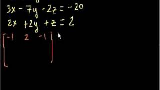 Solving 3 Equations with 3 Unknowns [upl. by Paco]