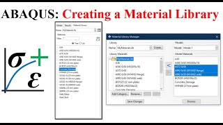 27 ABAQUS Tutorial Creating a Material Library [upl. by Indihar]