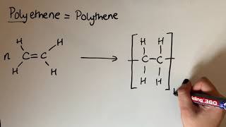 Alkenes  addition polymerisation [upl. by Lorn]