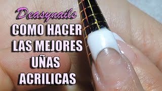 Como hacer uñas acrilicas  TUTORIAL UÑAS ACRILICAS PRINCIPIANTES [upl. by Laughlin]