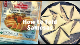 How to Fold Samosas  Quick and Easy Technique [upl. by Pratte]