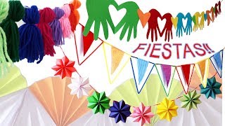 12 Guirnaldas FACILES para Decorar Fiestas  Manualidades Para Todos [upl. by Manup452]