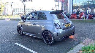 INSANE 330HP Stage 4 Abarth 595 w Capristo Exhaust  LOUD Bangs amp Accelerations [upl. by Adnouqal]