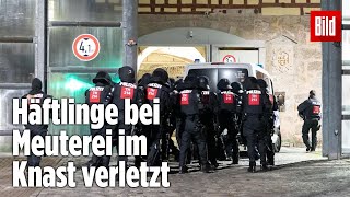 Gefängnismeuterei Polizei stürmt Knast in Thüringen  JVA Untermaßfeld [upl. by Marcello]