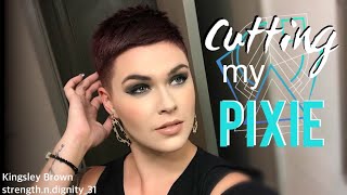 How I Cut my Pixie [upl. by Howland405]