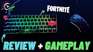 Fortnite Ducky One 2 Mini Review amp Gameplay HandCam [upl. by Inalaehon]